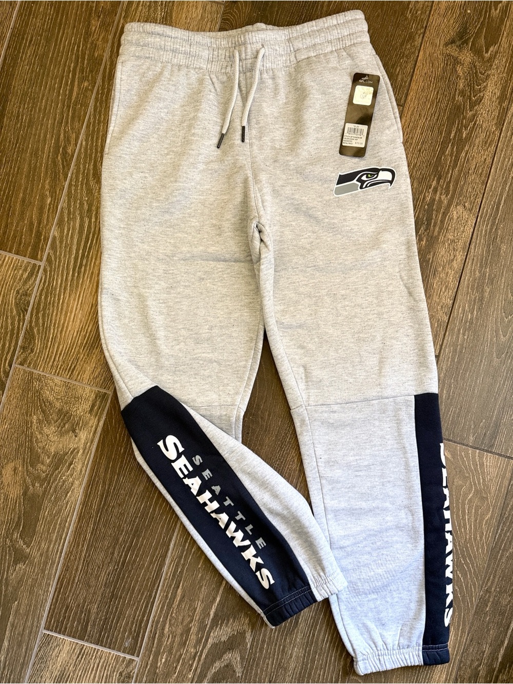 NFL Apparel Boys' Seattle Seahawks Heather Gray Sweatpants—Limited Edition